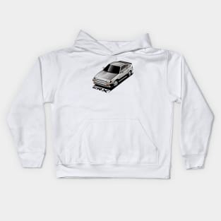 1st GEN CRX CIVIC ARTWORK black Kids Hoodie